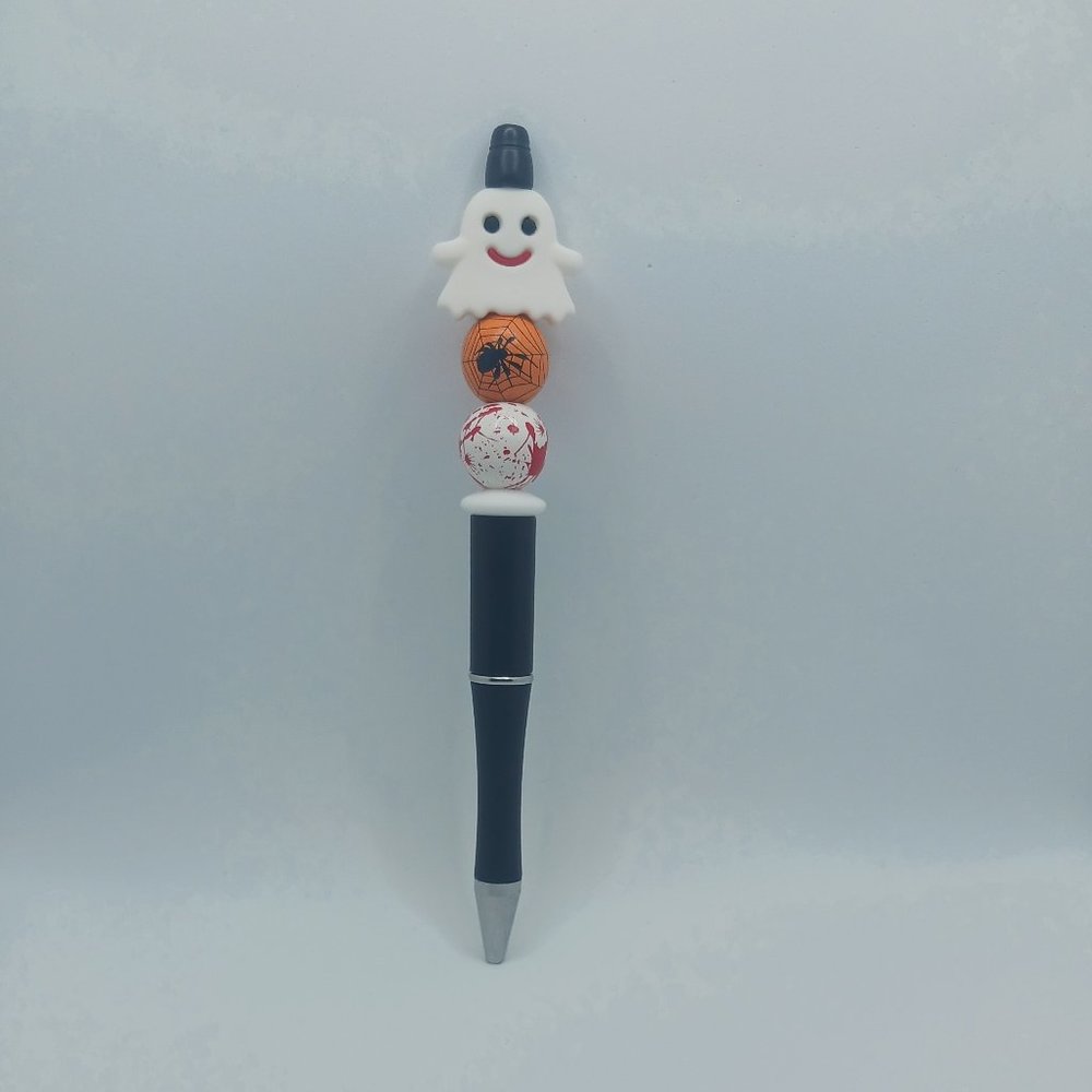 Halloween Ghost Beaded Pen
